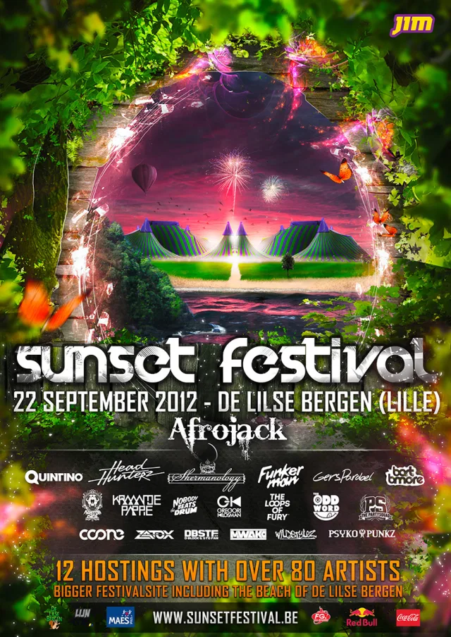 Poster: Sunset Festival 2012 Lilse Bergen