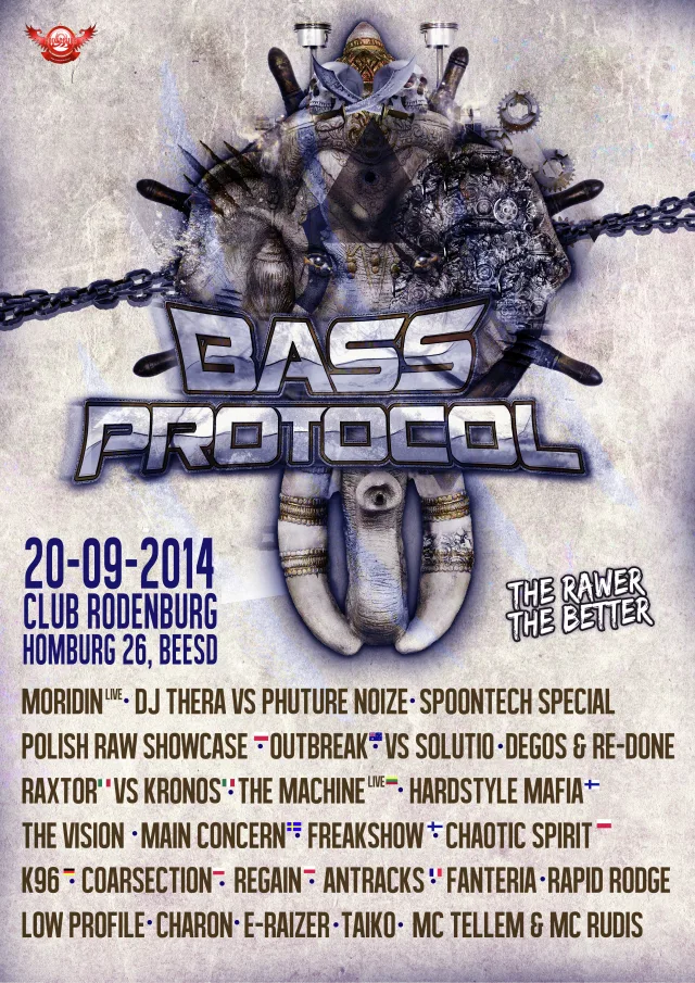 Poster: Bass Protocol XL EDITION- The Rawer the Better