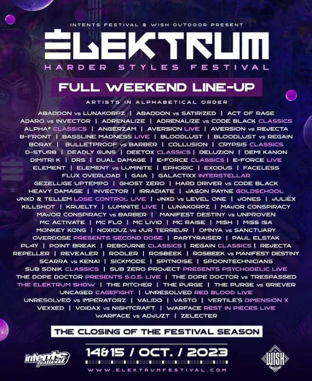 Poster: Elektrum Festival
