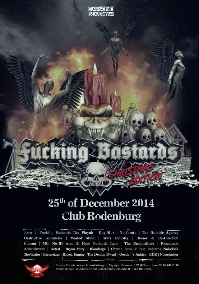Poster: Fucking Bastards - Christmas Edition
