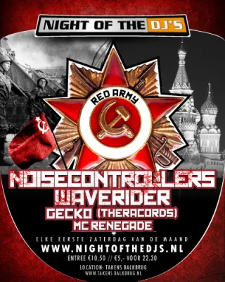 Poster: Night Of The DJ's: The Red Army