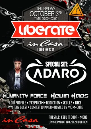 Poster: Liberate - Leids Ontzet ADARO special set and more