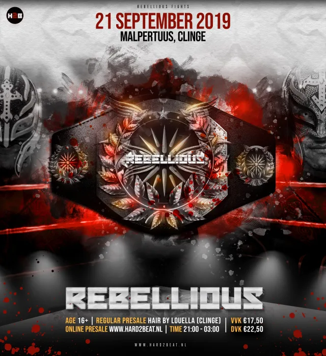Poster: Rebellious #14, Sportcomplex Malpertuus, Clinge