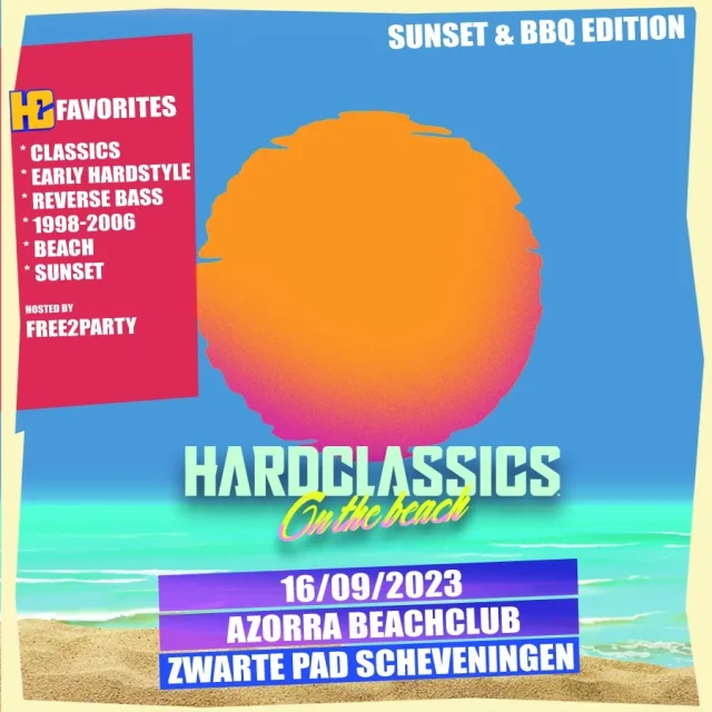 Poster: HardClassics On The Beach 2023