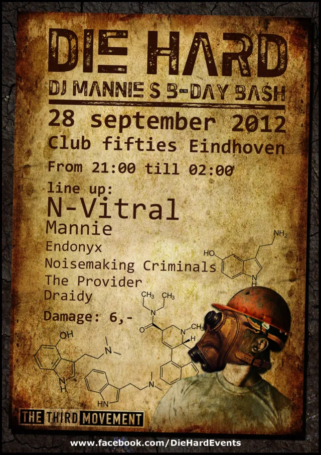 Poster: Die Hard: DJ Mannie's B-Day Bash