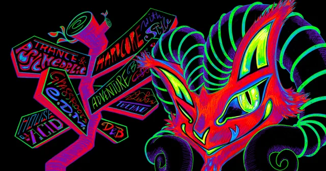 Poster: The Funky Cat #13 DAYTIME RAVE