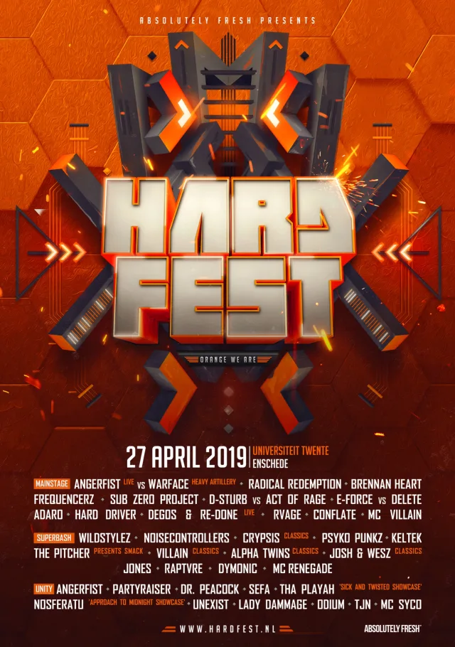 Poster: HARDFEST - Orange We Are