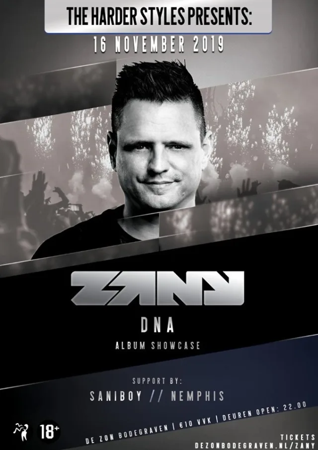 Poster: The Harder Styles presents: Zany (DNA Album Showcase)