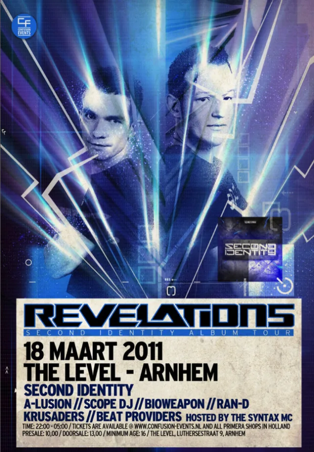 Poster: Revelations · Second identity album tour