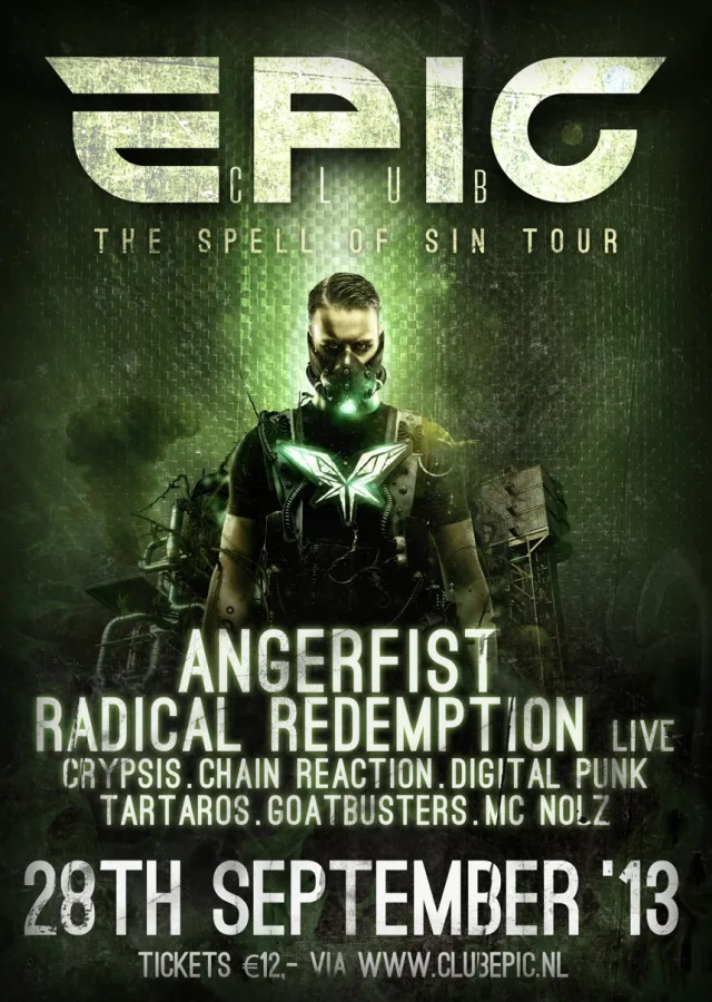 Poster: The Spell of Sin Tour @ Club Epic