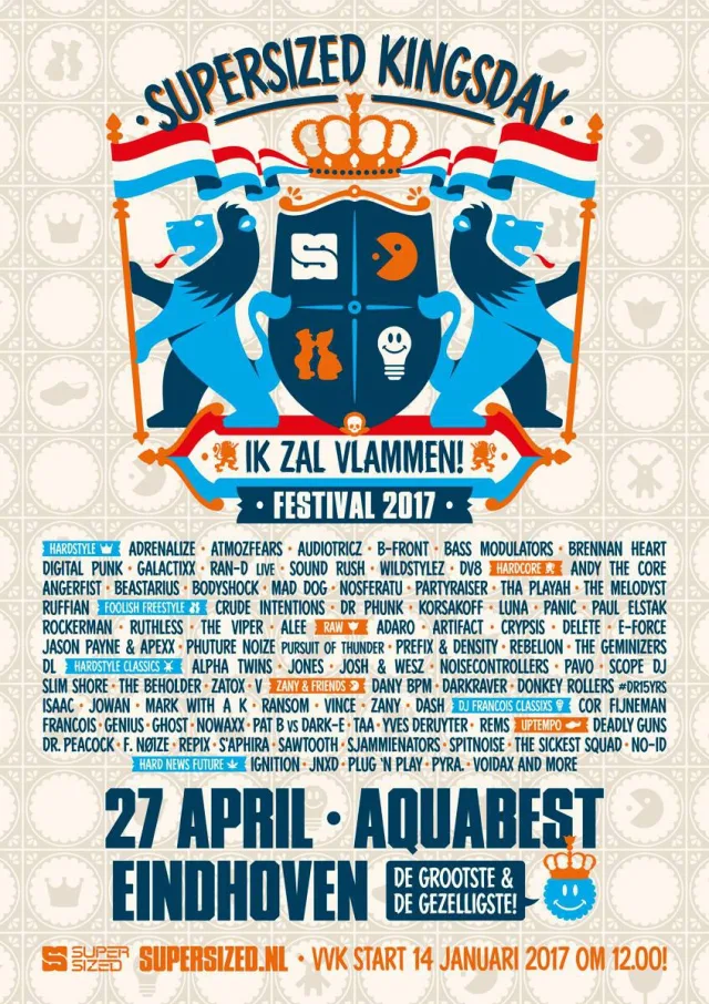 Poster: Supersized Kingsday Festival 2017