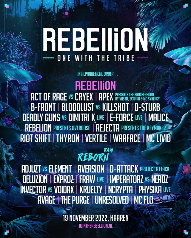Poster: REBELLiON - One With The Tribe