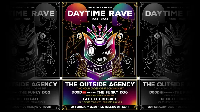 Poster: The Funky Cat #12 DAYTIME RAVE
