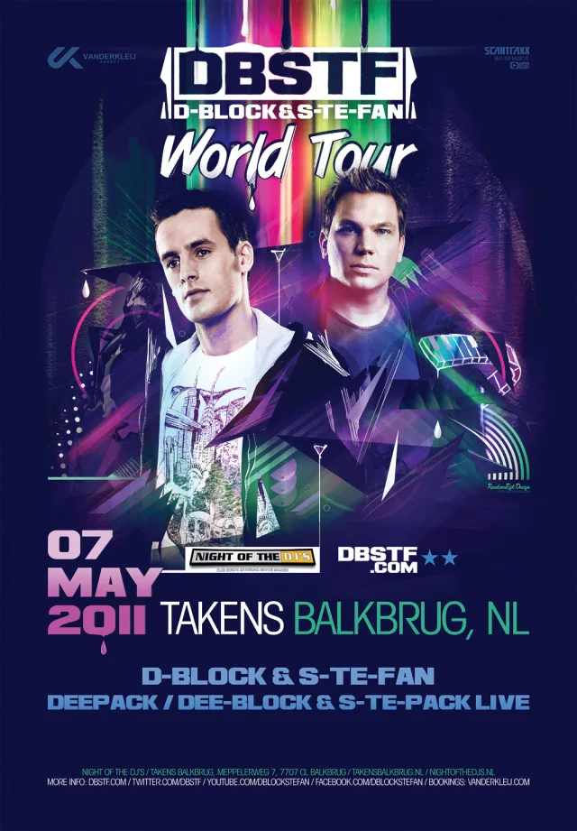 Poster: Night Of The DJ's - DBSTF World Tour