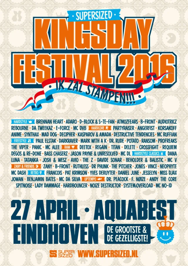 Poster: Supersized Kingsday Festival