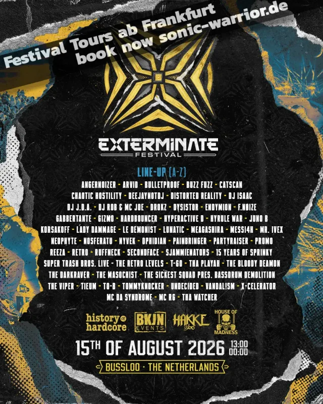 Poster: Exterminate Festival (early hardcore)