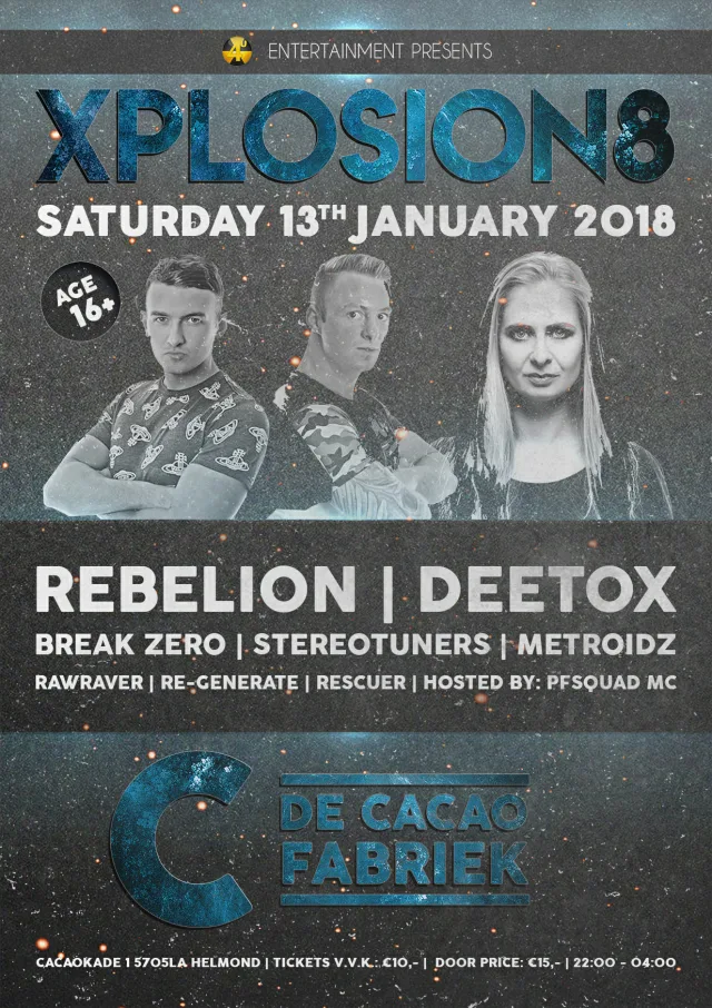 Poster: XPLOSION 8 zaterdag
