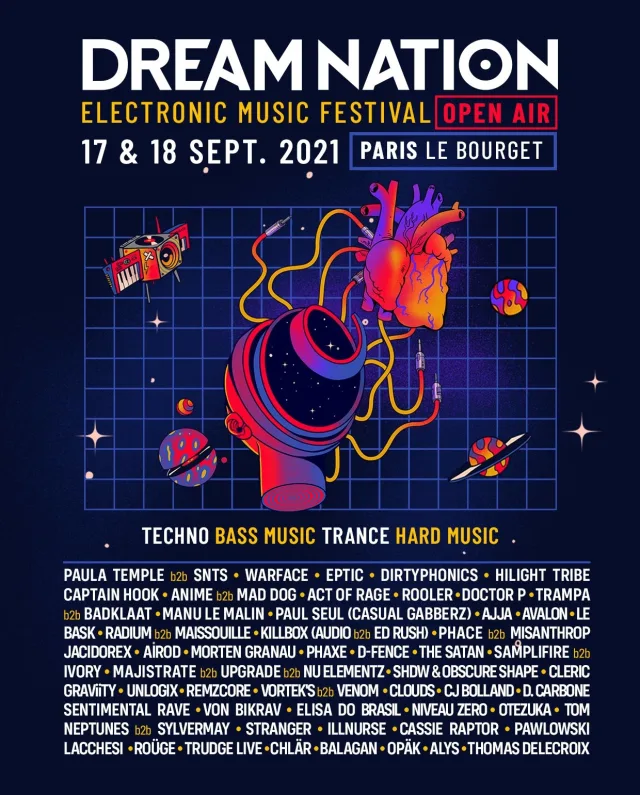 Poster: DREAM NATION FESTIVAL – OPEN AIR – PARIS LE BOURGET
