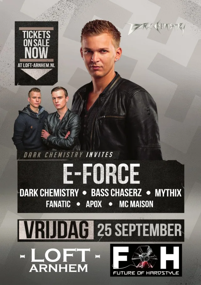 Poster: Dark Chemistry invites E-Force