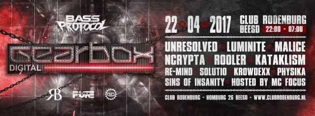 Poster: Bass Protocol - Gearbox Digital