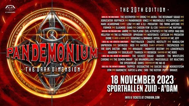 Poster: Pandemonium 2023 - The Dark Dimension