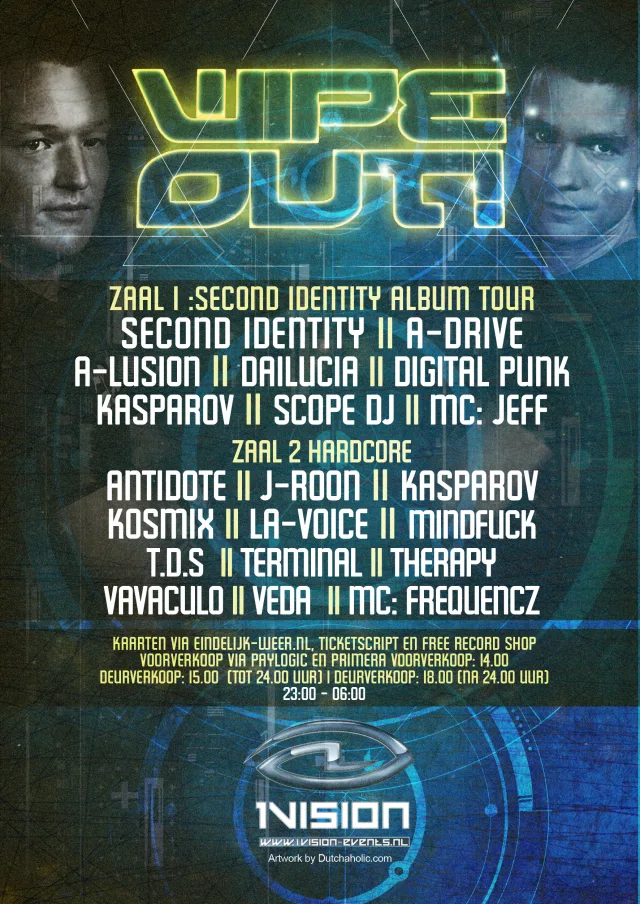 Poster: Wipe Out! Second Identity Album Tour