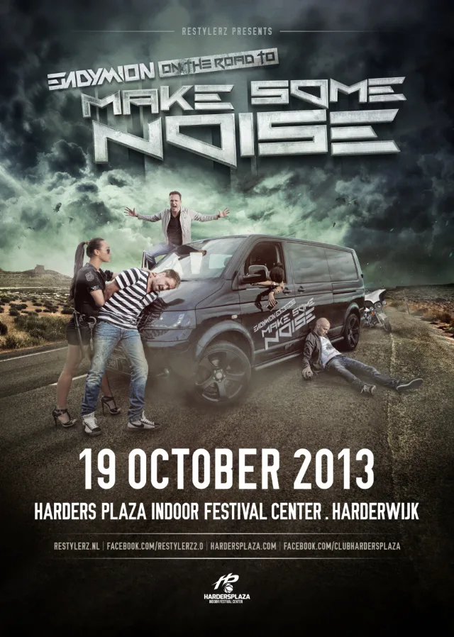 Poster: Restylerz Make some noise Harders Plaza, Harderwijk