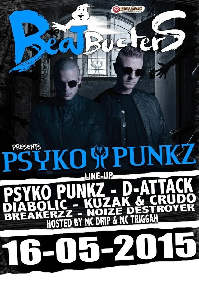 Poster: Beatbusters · Presents Psyko Punkz