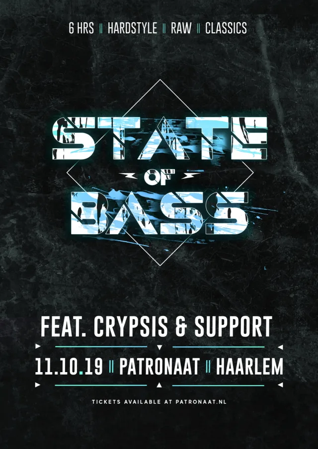 Poster: State of Bass feat. Crypsis & Support