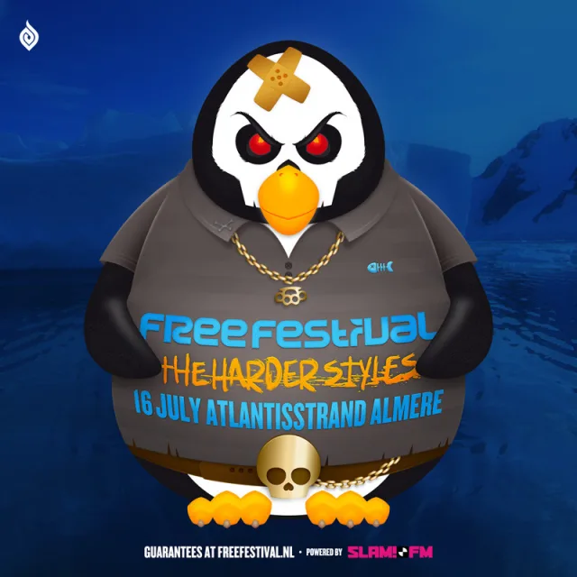 Poster: Free Festival · The Harder Styles