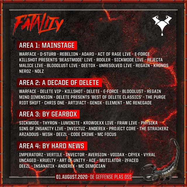 Poster: Fatality - The Raw Outdoor Festival