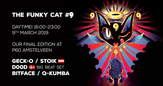Poster: The Funky Cat #9 daytime with Geck-o & Friends