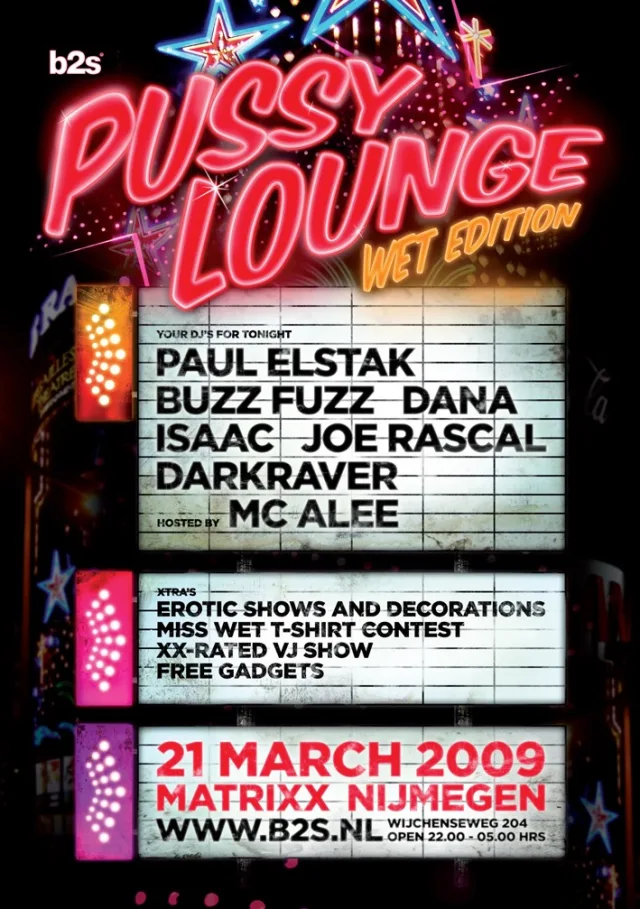 Poster: Pussy Lounge · Wet edition