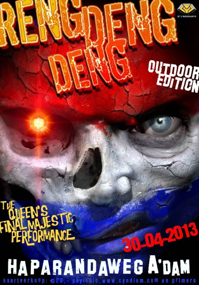 Poster: Reng Deng Deng - Queen's Final Majestic Performance Amsterdam