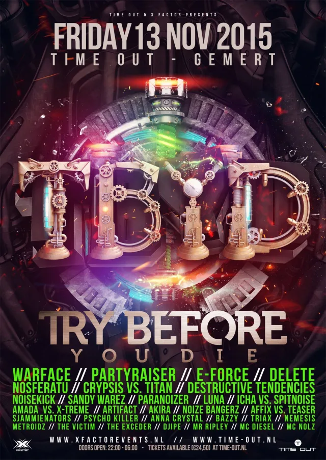 Poster: Try Before You Die presents: warface the 9 circles