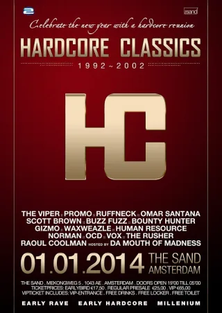 Poster: Hardcore Classics 1992/2002 de grootste Hardcore reünie van het nieuwe jaar
