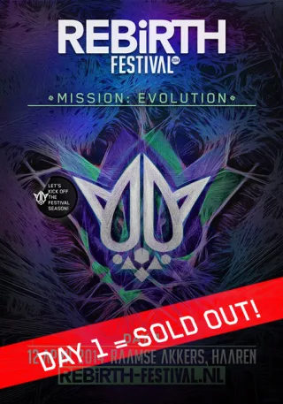Poster: Rebirth Festival 2014 · Mission: Evolution