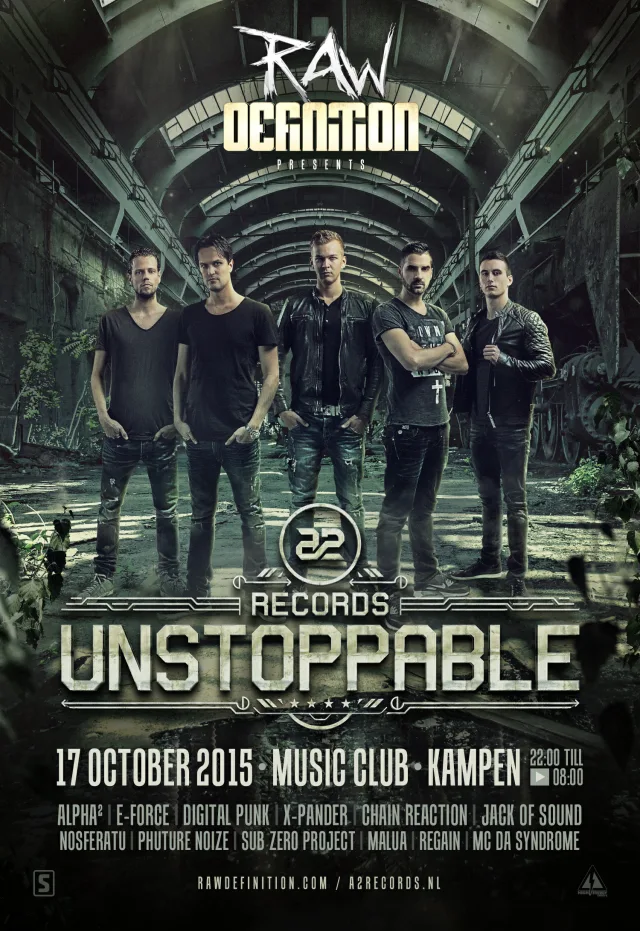 Poster: RAWdefinition presents: A2 Records - Unstoppable