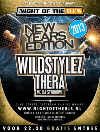Poster: Night Of The DJ's - New Years Edition