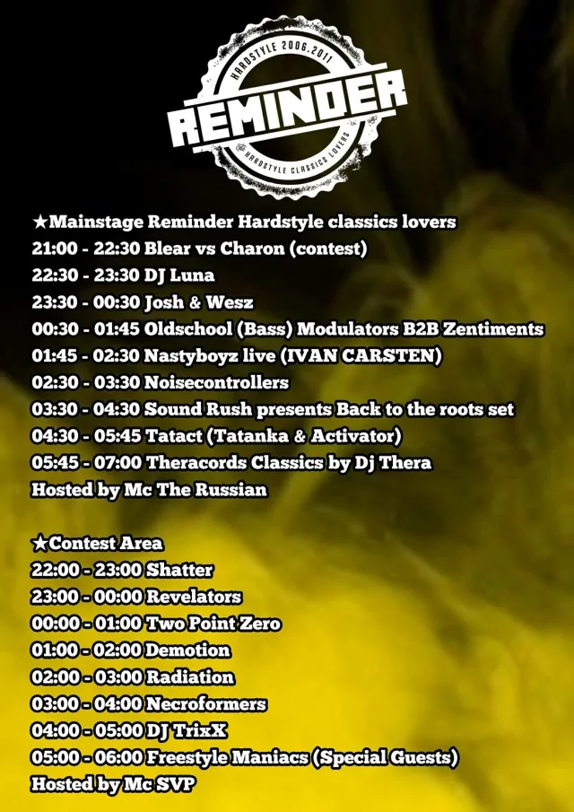 Poster: Reminder - Hardstyle 2006/2011