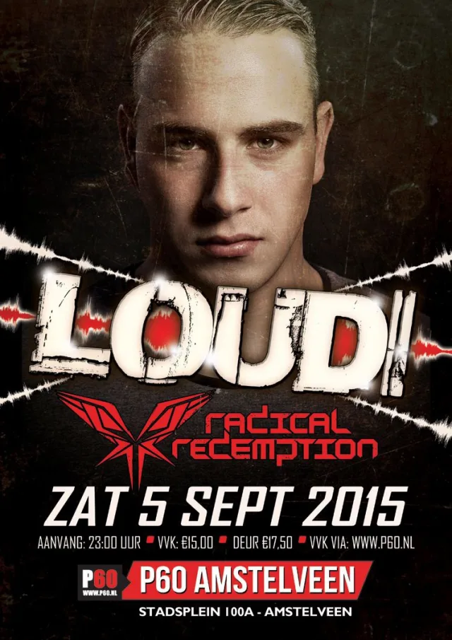 Poster: Loud met Radical Redemption & Hardcraft