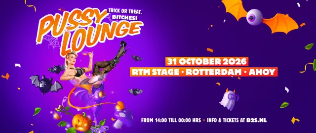 Poster: Pussy Lounge 2026 - Trick or treat, bitches