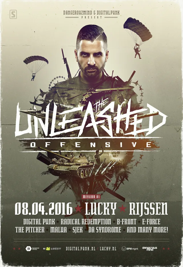 Poster: Dangerouzmind & Digital Punk present The Unleashed Offensive