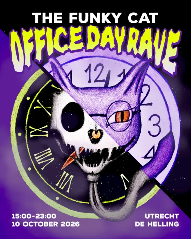 Poster: The Funky Cat - Office Day Rave