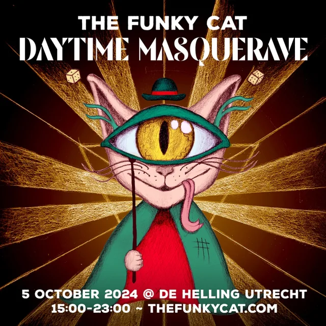 Poster: The Funky Cat - Daytime Masquerave