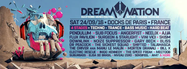 Poster: DREAM NATION - After Techno Parade – Paris - France