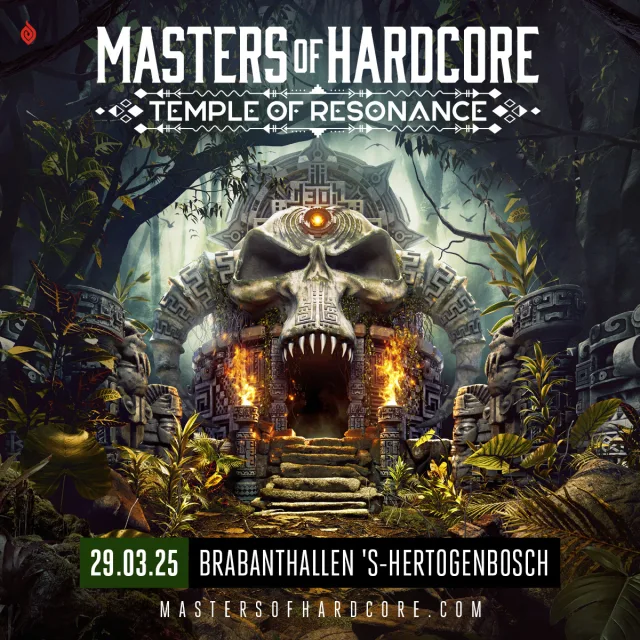 Poster: Masters of Hardcore 2025 - Temple of Resonance