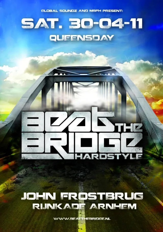 Poster: Beat The Bridge - Hardstyle Queensday Arnhem