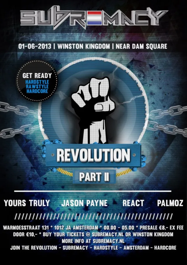 Poster: SUBREMACY II: The Revolution, AMSTERDAM