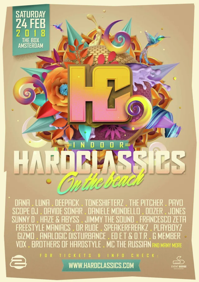 Poster: HardClassics On The Beach Indoor Festival 2018